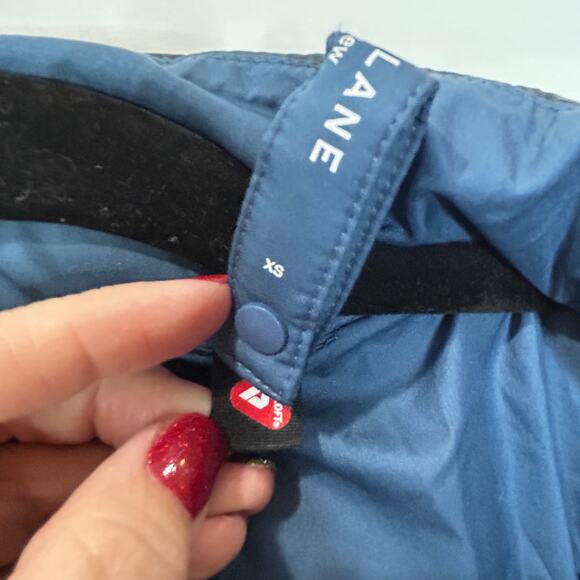 Everlane Reversable Packable Puffer Blue 5 Zipper Pockets Men XS Primeloft - Picture 13 of 14